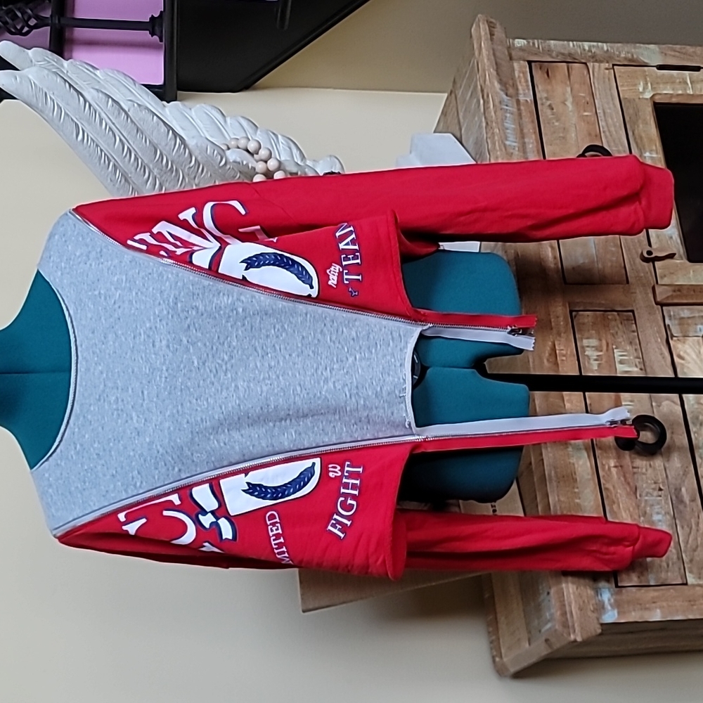 Fashion Nova Cropped Zipper Sweatshirt - SZ L